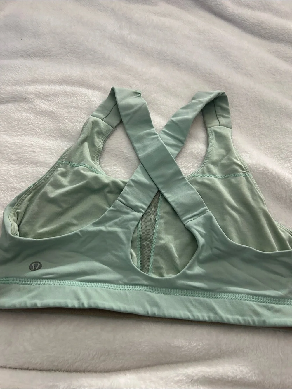 lululemon athletica Mint Green Racerback Sports Bra Sz 8